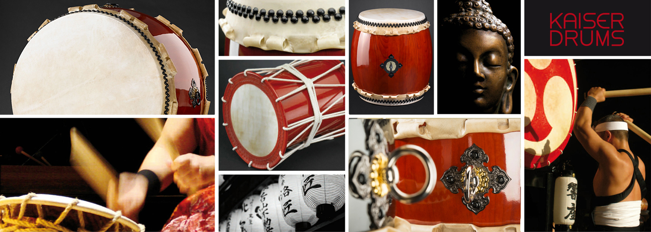 Japanese Taiko drums from KAISER DRUMS